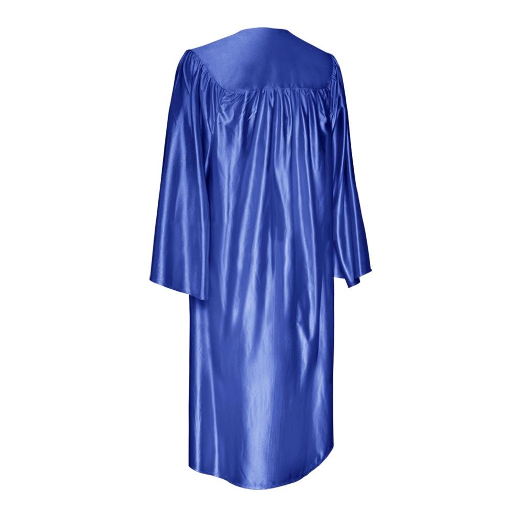 Shiny Royal Blue Graduation Gown – Endea Graduation
