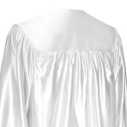 Shiny White Graduation Gown - Endea Graduation