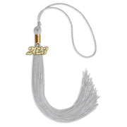 Silver Graduation Tassel With Gold Date Drop - Endea Graduation