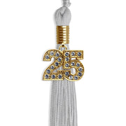 Silver Graduation Tassel With Gold Date Drop - Endea Graduation