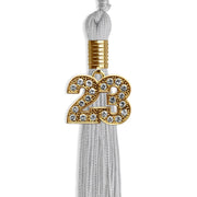 Silver Graduation Tassel With Gold Date Drop - Endea Graduation