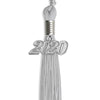Silver Graduation Tassel With Silver Date Drop - Endea Graduation