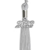 Silver Graduation Tassel With Silver Date Drop - Endea Graduation