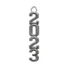 Silver Stacked Tassel Date Charm Year 2023 - Endea Graduation