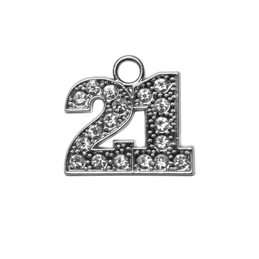 Silver Tassel Date Bling Charm Year 2021 - Endea Graduation