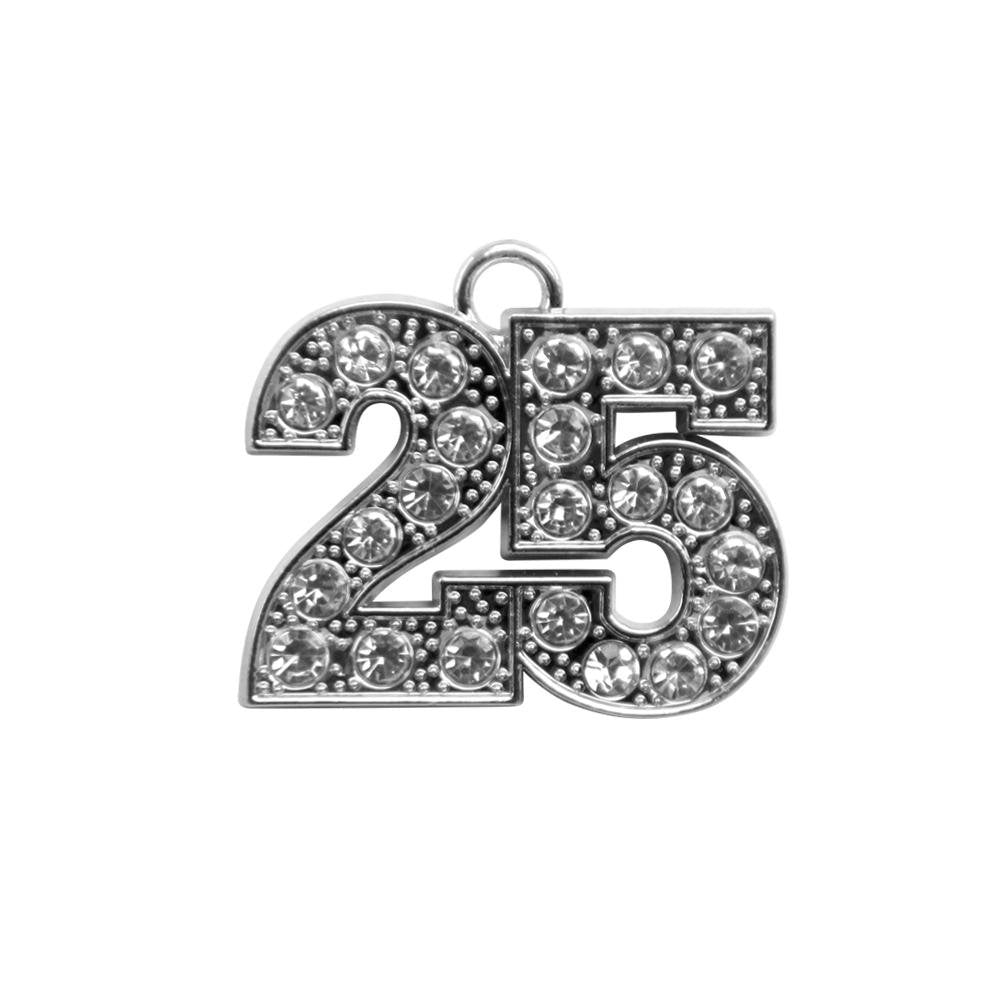 Silver Tassel Date Bling Charm Year 2025 - Endea Graduation