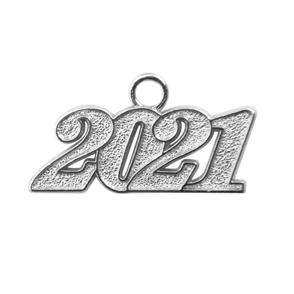 Silver Tassel Date Charm Year 2021 - Endea Graduation