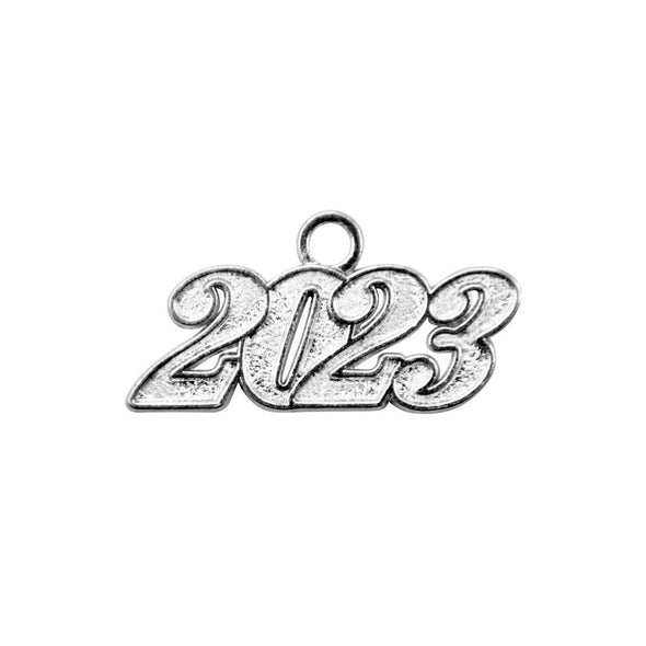 Silver Tassel Date Charm Year 2023 - Endea Graduation