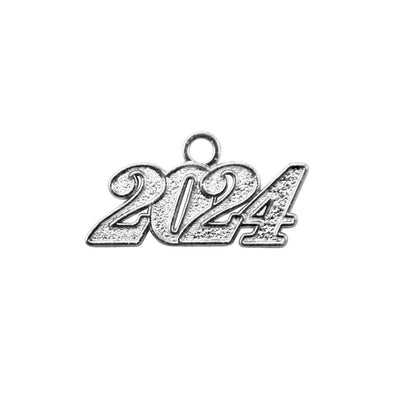 Silver Tassel Date Charm Year 2024 - Endea Graduation
