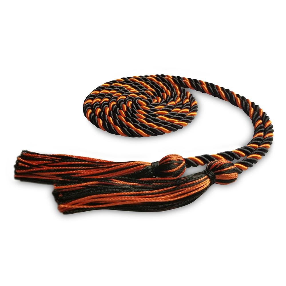 Single Graduation Honor Cord Black/Orange - Endea Graduation