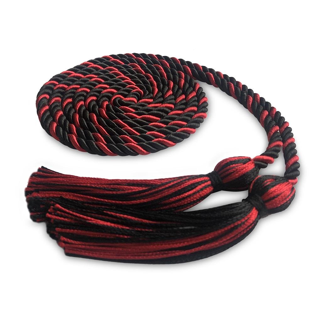 Single Graduation Honor Cord Black/Red - Endea Graduation