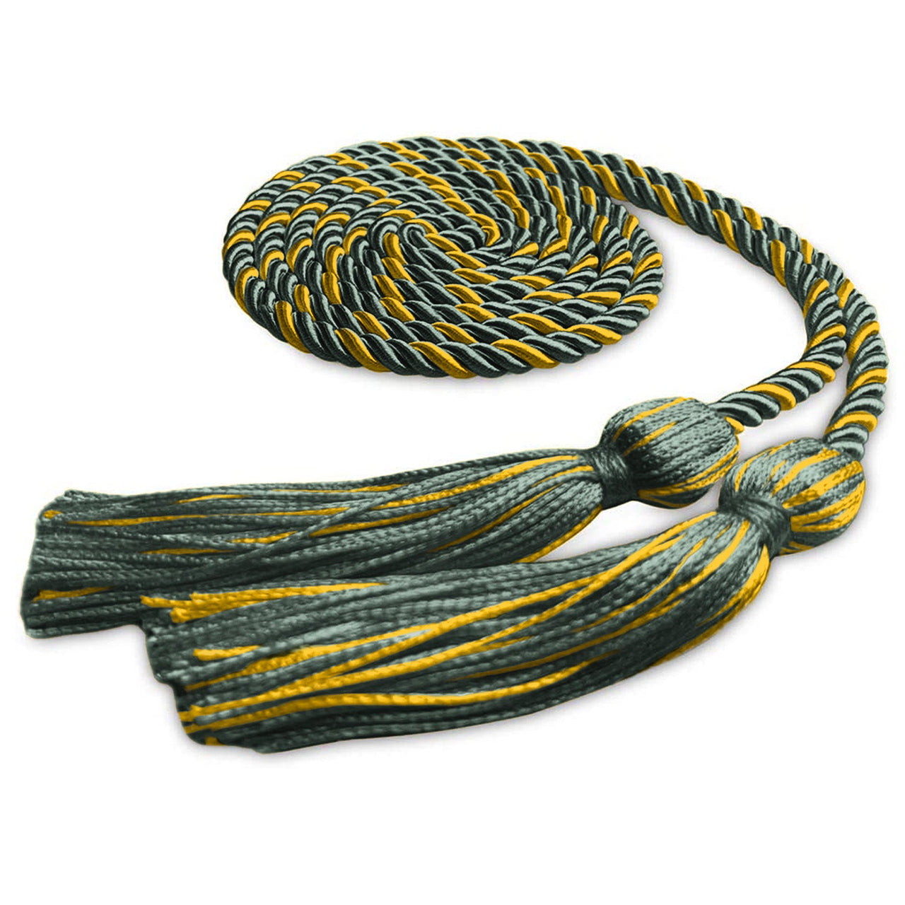 Single Graduation Honor Cord Forest Green/Gold - Endea Graduation