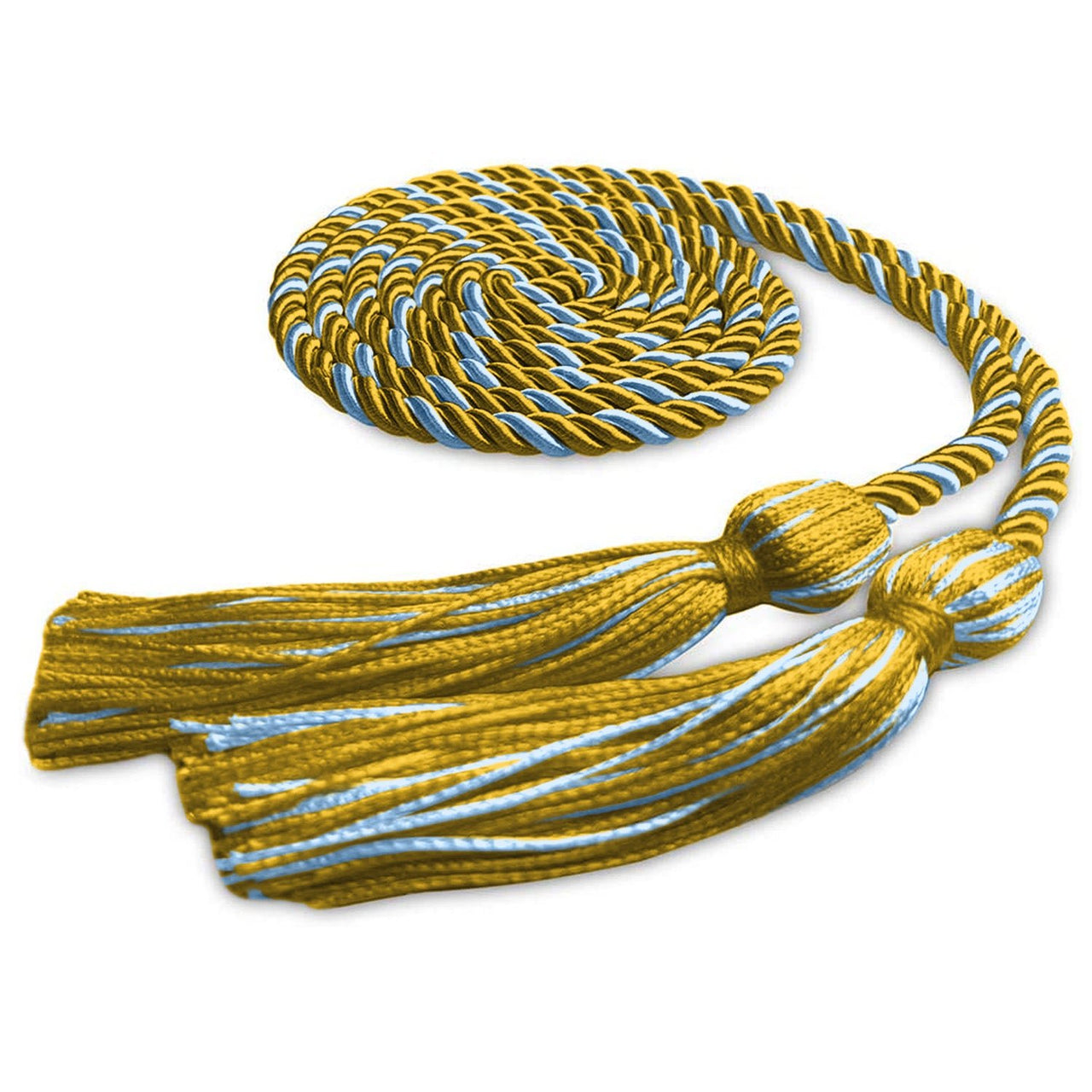 Single Graduation Honor Cord Gold/Light Blue - Endea Graduation