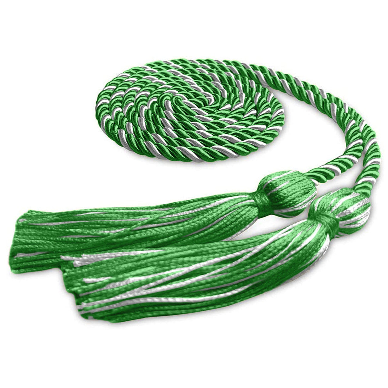 Single Graduation Honor Cord Green/White - Endea Graduation