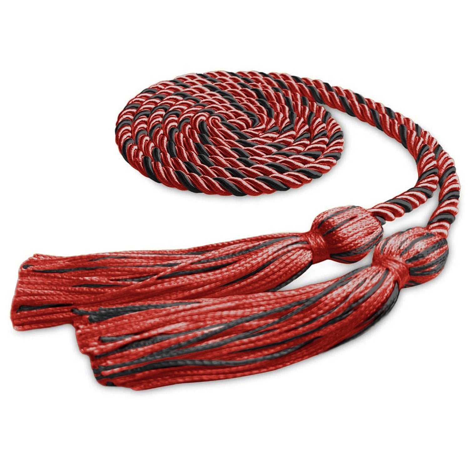 Single Graduation Honor Cord Red/Black - Endea Graduation