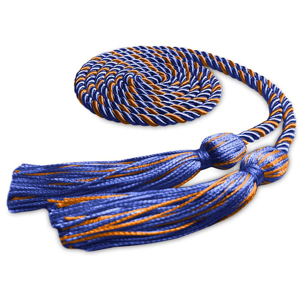 Single Graduation Honor Cord Royal Blue/Orange - Endea Graduation