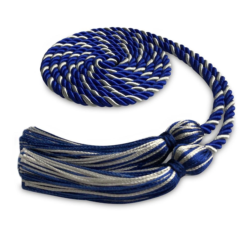 Single Graduation Honor Cord Royal Blue/Silver - Endea Graduation